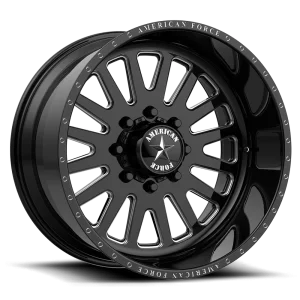 American Force Wheels – AFW ATOM SS – Black – 22″x12″ -40mm – All weather Wheels – AFTJF20W87-2-20